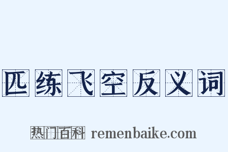 匹练飞空反义词是什么意思的图片